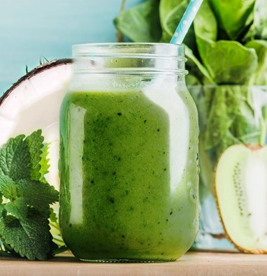 kiwi coconut cleanse smoothie