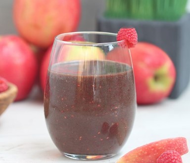 raspberry apple cider smoothie